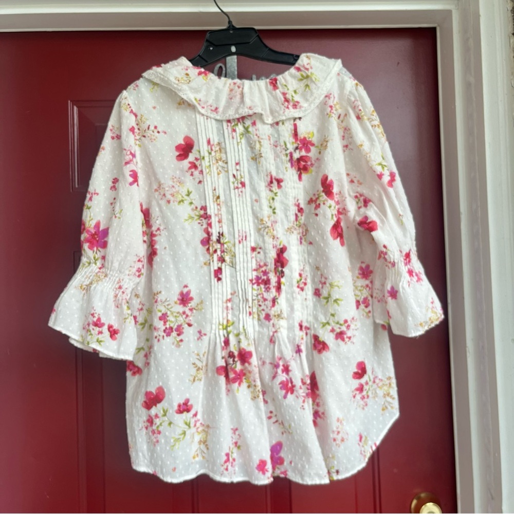 Anthropologie Ruffled Pintuck Blouse - Picture 9 of 10